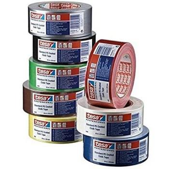 Cinta Americana Gaffer 04688-25mx50mm Blanca de TESA-TAPE Caja de 5 Unidades