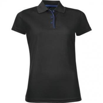 Sportliches Damen-Polo Sol's Performer XL Schwarz