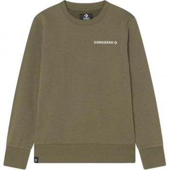 Felpa Wordmark Crew Beige Verde per Bambino 10-12 Anni