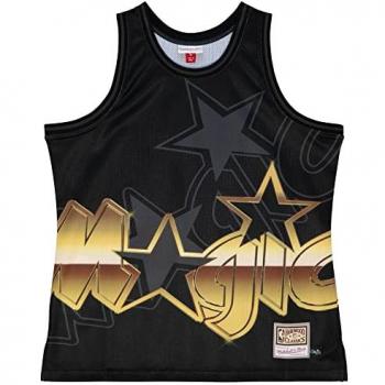 Big Face 4.0 Fashion Sportshirt von Mitchell & Ness – Orlando Magic, Schwarz, XL