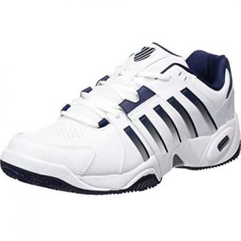 K-Swiss Herren Tennisschuh Accomplish IV, Weiß/Peacoat/Silber, 44 EU