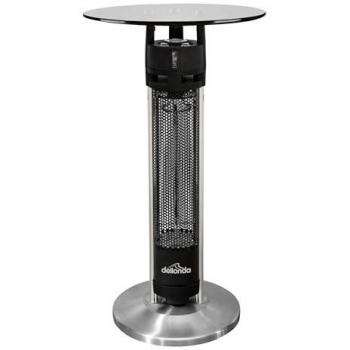 Black Stainless Bistro Table 1600W, 95cm – Dellonda DG63