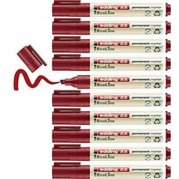 Edding 22 EcoLine marqueur permanent rouge