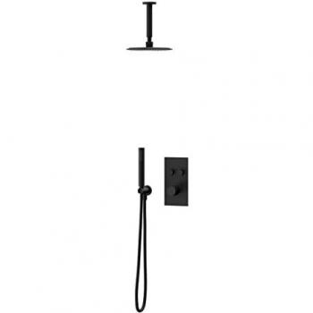 Colore Twin Thermostatic Shower Valve with 200mm Round Shower Head