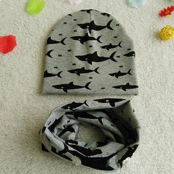 Ensemble de bonnets et écharpes pour enfants en coton
