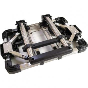 Compact Stainless Steel Shopping Trolley