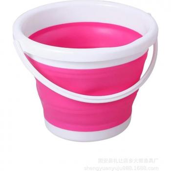 Folding Silicone Bucket with Lid