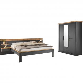 Home Affaire Westminster-Bettset – 1 Bett, Kleiderschrank 3‑Tür & 2 Wandpaneele