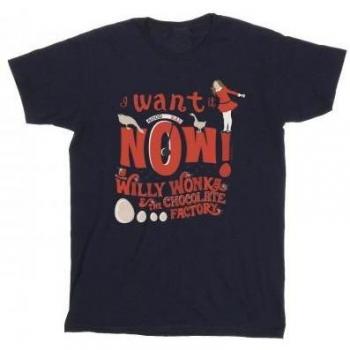 All‑White Verruca Salt “I Want It Now” Boys’ T‑Shirt