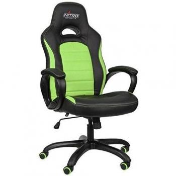 Señal Nitro Concepts C80 Comfort Silla de Juego Negra con Detalles Verdes