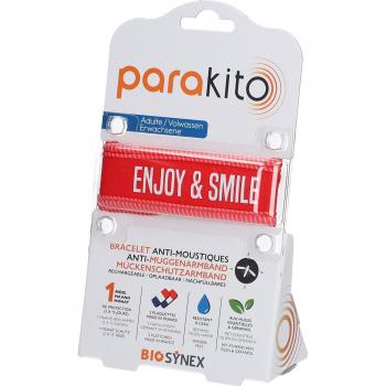 Bracelet antiparasite Para'kito rouge pour adultes
