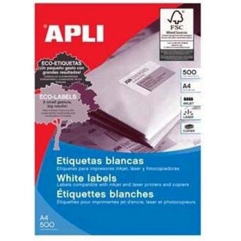 Apli Etiquetas Blancas Permanentes 105.0 x