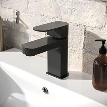 Cloakroom Matte Black Mono Basin Sink Mixer Tap