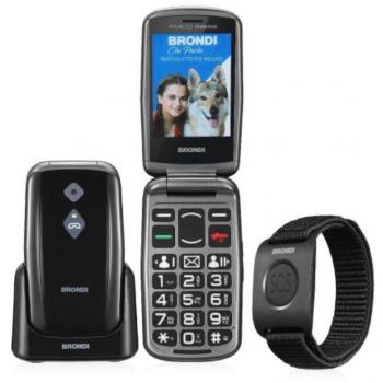 Brondi BRONDISICUROPL cellulare 7,11 cm (2.8) 82 g Nero Telefono con fotocamera