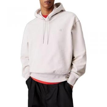 Hoodie droit en coton Calvin Klein Jeans beige S