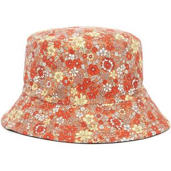 Panama Style Floral Bucket Hat for Women