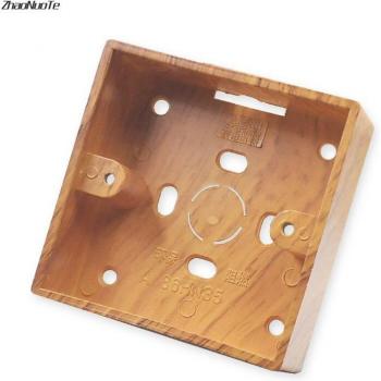 86 Type PVC Junction Box with Wood Grain Finish