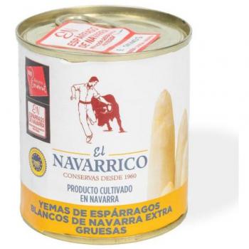 Yemas extra gruesas de espárragos blancos El Navarrico 205g