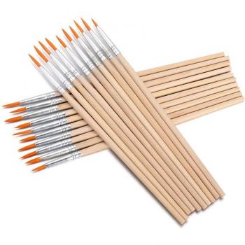 10Pcs Handcrafted Thin Brush Set