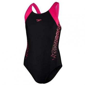Speedo MSBK Junior Splice Zwart/Roze Bademshirt