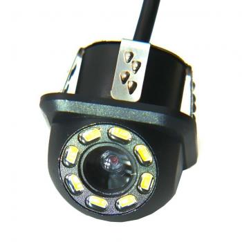 Caméra de vue arrière avec vision nocturne et inversion automatique pour voiture, 4 LEDs, étanche, large champ, HD vidéo