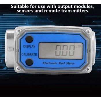 Stainless Steel Mini Digital Turbine Fuel Flow Meter – Industrial Oil & Fuel Flow Measurement Device