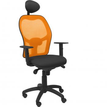 Poltrona da Lavoro Jorquera 840C Nero con Schienale Aggiuntivo