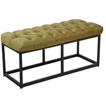 Taburete Amun CLP de 100 cm en tela y negro verde
