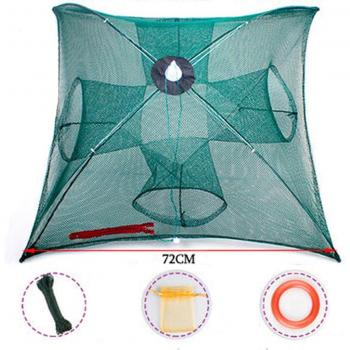 10 Hole Portable Hexagon Fishing Net Trap