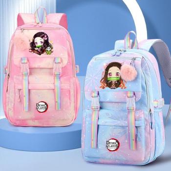 Demon Slayer Canvas Backpack – Großes Kinderspielzeug für Schule & Freizeit
