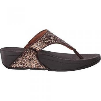 Tongs FitFlop Lulu Glitter Toe-Thongs Marron 42