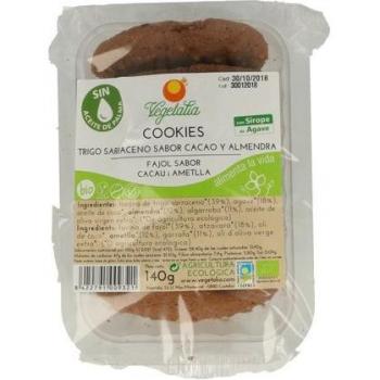 Cookies Bio de Sarraceno, Algarroba, Almendra y Agave 140g