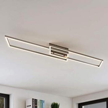 Plafoniera LED per illuminazione interna in acciaio inox grigio