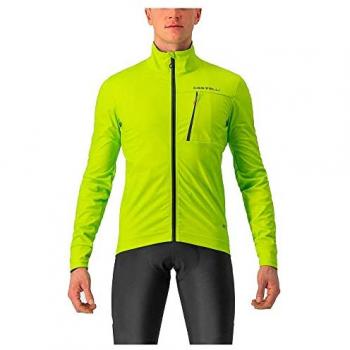 Chaqueta Castelli Go GORE-TEX INFINIUM™ verde lima/negro