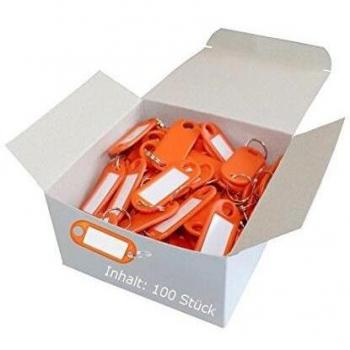 Wedo 100 Stück Schlüsselanhänger orange