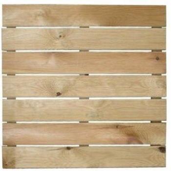 Loseta de Madera Autoclavada 50x50 cm
