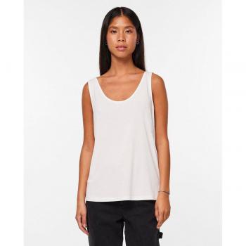 Pieces Kamala: Camiseta Blanca sin Mangas para Mujer