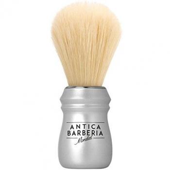 Mondial Antica Barberia Rasierpinsel, Pure Bleached Bristle mit Griff