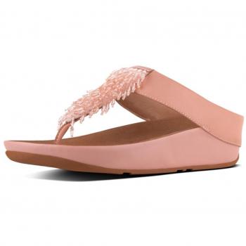 FitFlop Rumba TM Sandales Tongs Cristal, Femme, Rose (Dusky Pink 535), 40 EU