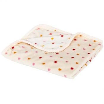 Atmosphera Flanell-Kinderdecke Liebe 75 x 100 cm