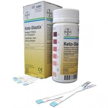 Ketotiastix 50 bandelettes de test pour le glucose et les cétones dans l'urine