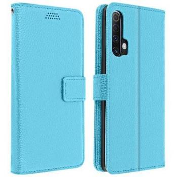 Custodia e portafoglio Avizar per Realme X50/X3/Superzoom/6 Pro – supporto video azzurro
