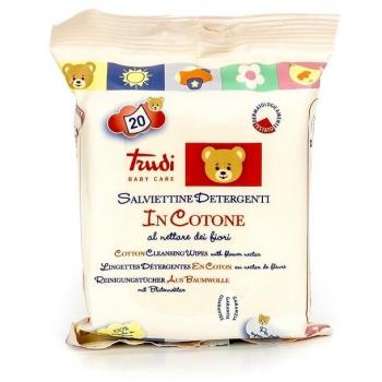 Trudi Baby Care Salviette Detergenti In Cotone 20 Pezzi