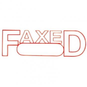Xstamper 'FAXED' Self Inking Stamp (Red)