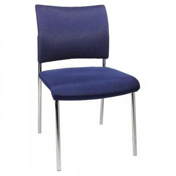 Silla apilable 4 patas Topstar con respaldo acolchado