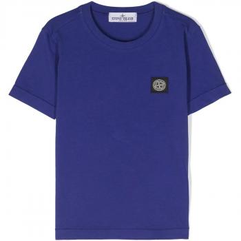 T-shirt blu per bambino Stone Island 10 anni