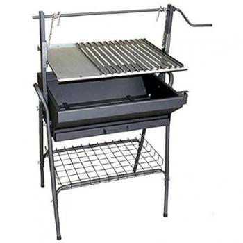 Barbacoa OREWORK 2 en 1 con Placa de Cocción y Parrilla