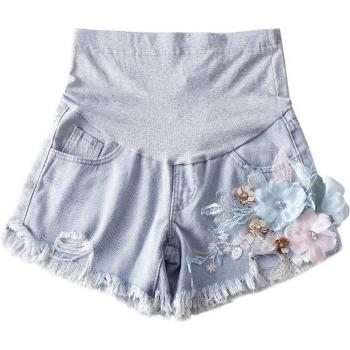 Pantalones Cortos de Embarazo con Estilo Floral