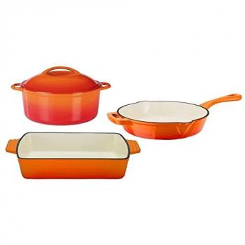 Gusseisen Topf-Set Orange Shadow, 4-teilig, Induktion