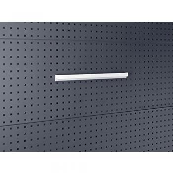 Dokumentenhalter DIN A4 hoch Alu B500xT10xH50mm für Lochplatten BOTT